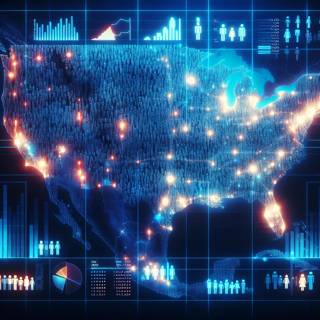 Digital map of international ecommerce sales