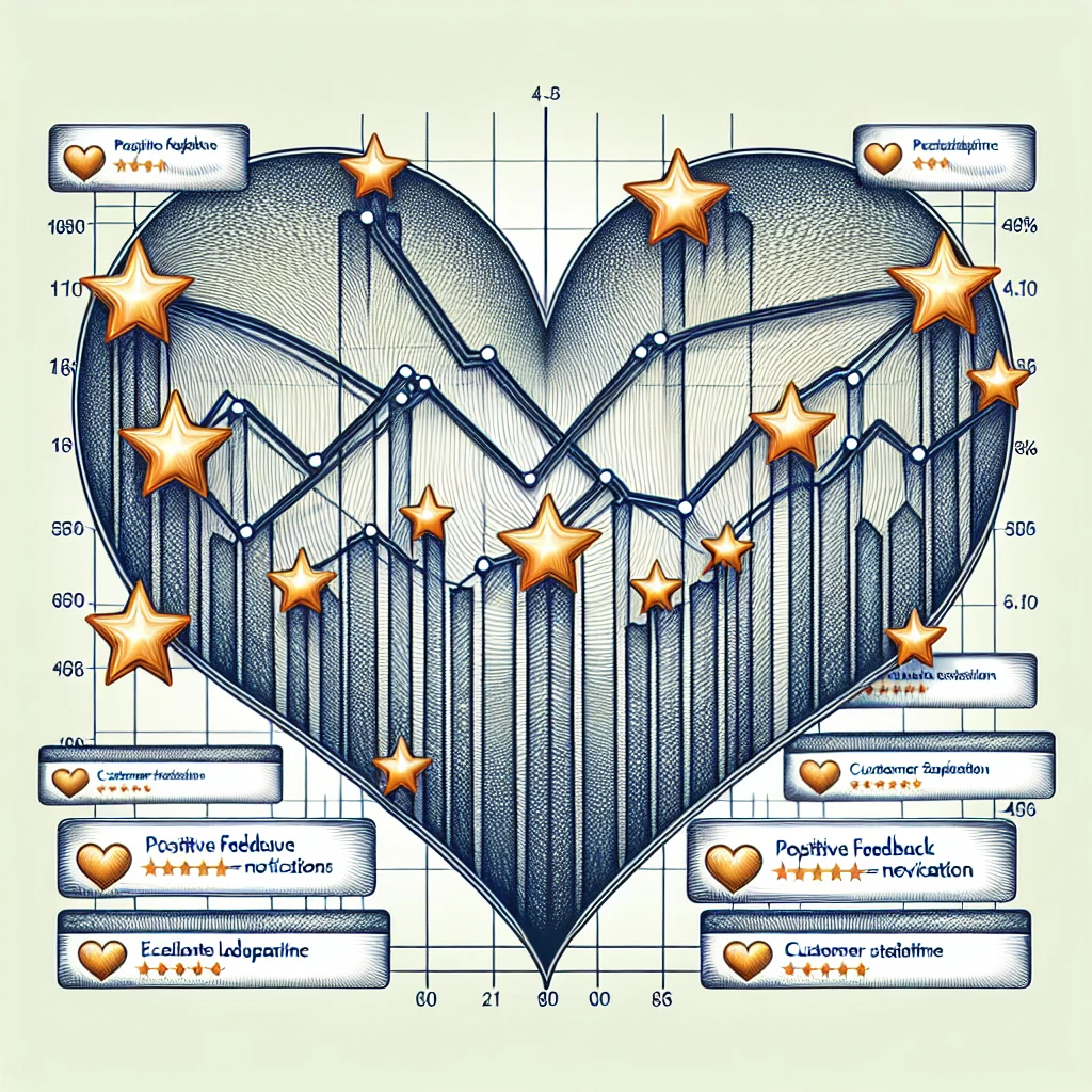 Heart-shaped customer loyalty graph