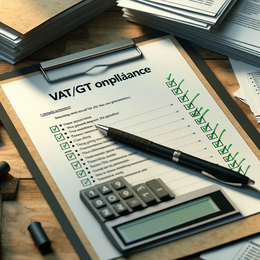 Checklist for VAT/GST compliance